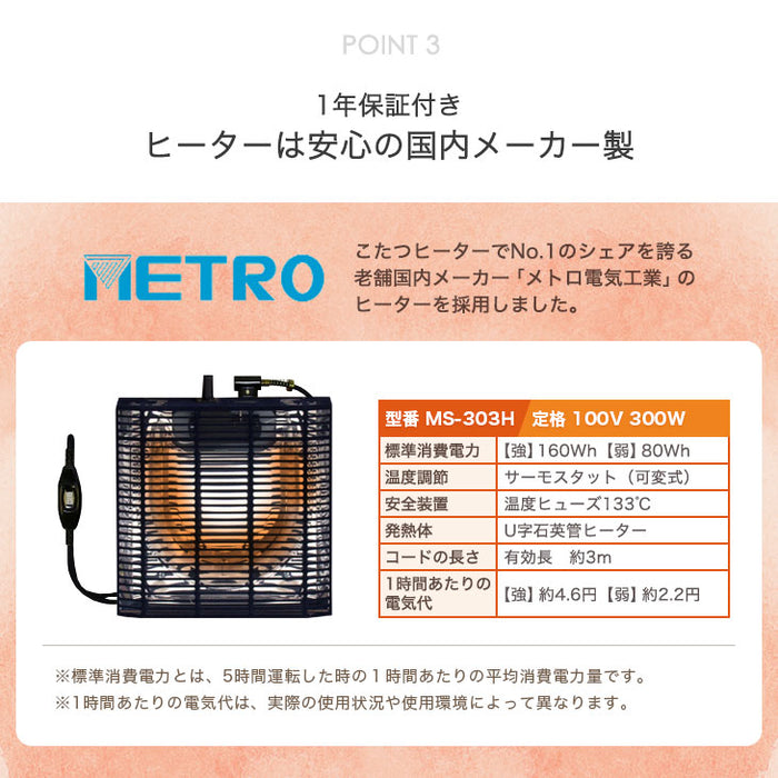 ［円形 70cm］天板 リバーシブル 折れ脚 こたつ テーブル 〔21300148〕