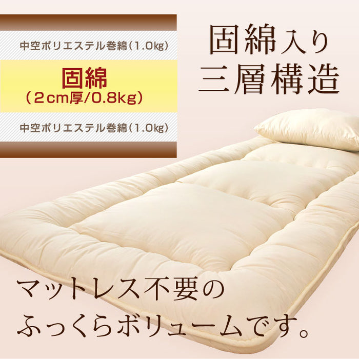 ［シングル］ もっとかるく、あたたかく 羽根 & 羽毛 布団 7点 セット 〔21800023〕