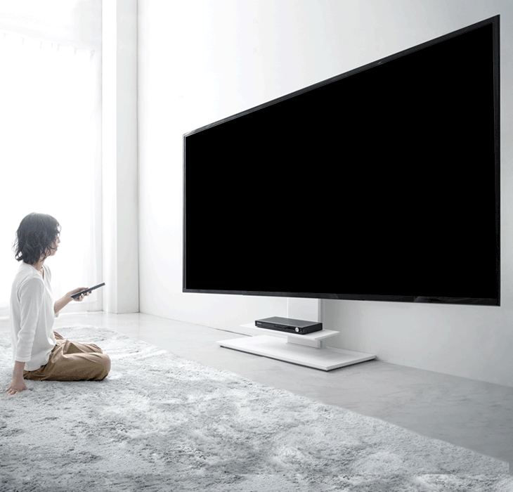 Amazon｜タンスのゲン テレビスタンド ロータイプ [震度7試験