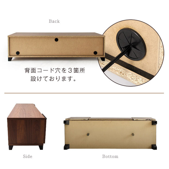 幅120㎝ 国産 完成品 テレビ台 *ピタゴラス-TG* 〔24900004〕