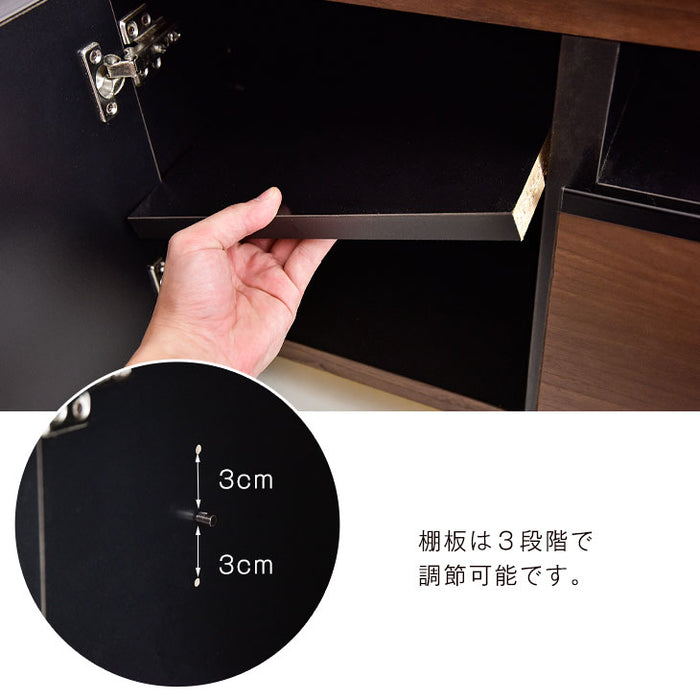 幅180cm 国産 完成品 テレビ台 *ピタゴラス-TG*  【超大型商品】 〔24900007〕