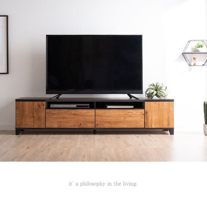 幅180cm 国産 完成品 テレビ台 *ピタゴラス-TG*  【超大型商品】 〔24900007〕