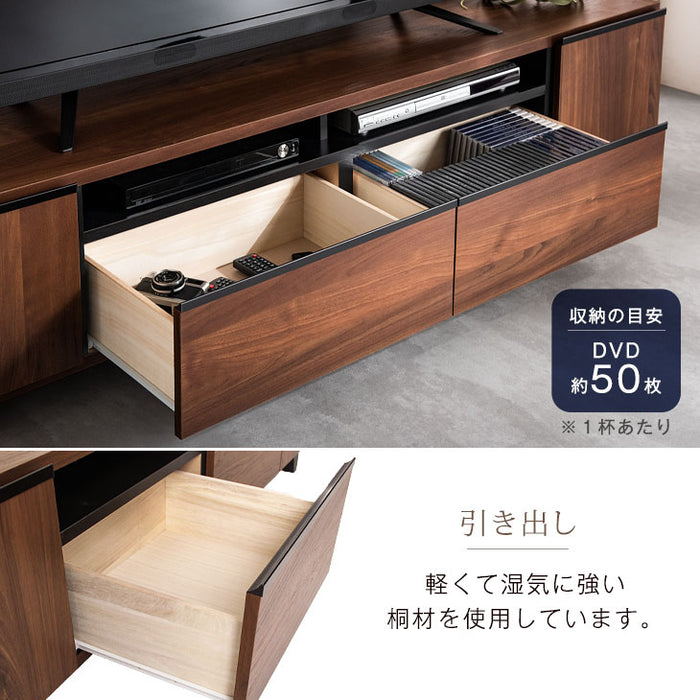 幅180cm 国産 完成品 テレビ台 *ピタゴラス-TG*  【超大型商品】 〔24900007〕