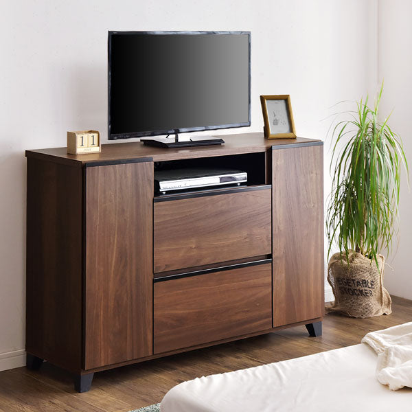 幅120cm テレビ台 ハイタイプ 国産 完成品 *ピタゴラス-TG* 【超