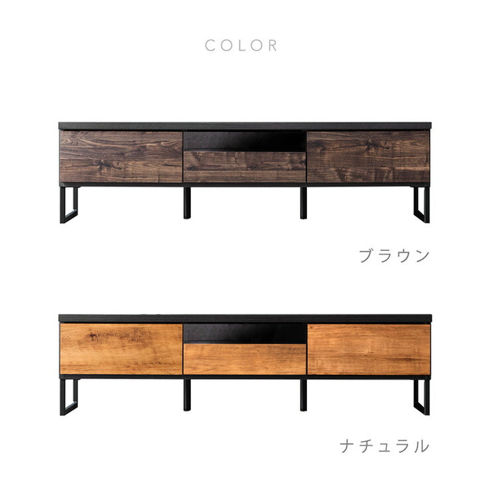 幅150cm 国産 完成品  ヴィンテージ調テレビ台 ロ－タイプ【超大型商品】 〔24900080〕