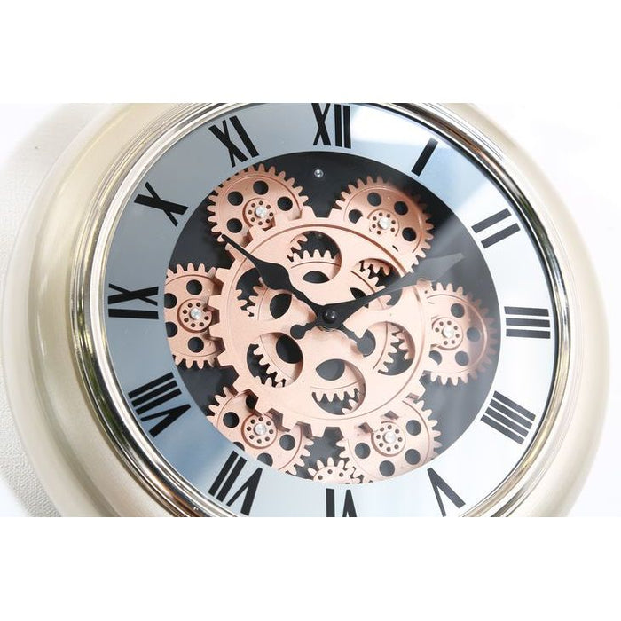 時計  掛時計 掛け時計 歯車  壁掛け 時計 壁 丸型 時計 丸時計 おしゃれ とけい　40cm