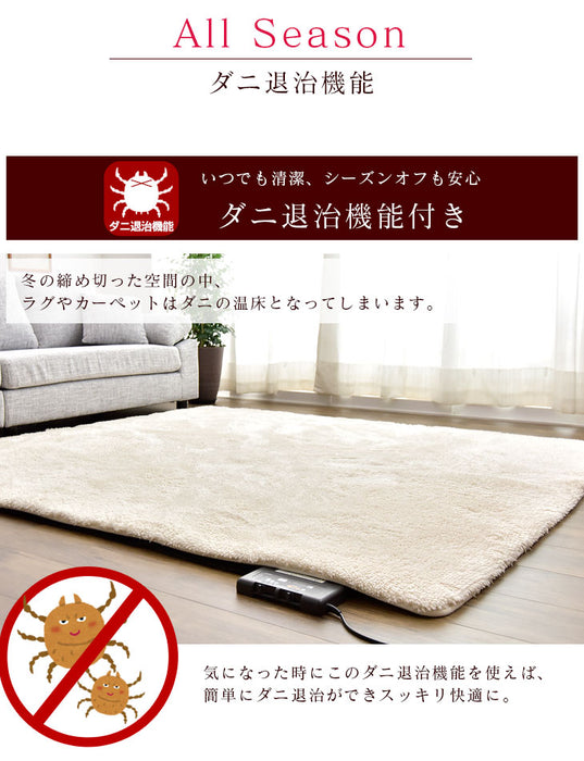 ［2畳用］接結方式 遠赤カーボン繊維使用 広電 ホットカーペット 176×176 〔30300007〕
