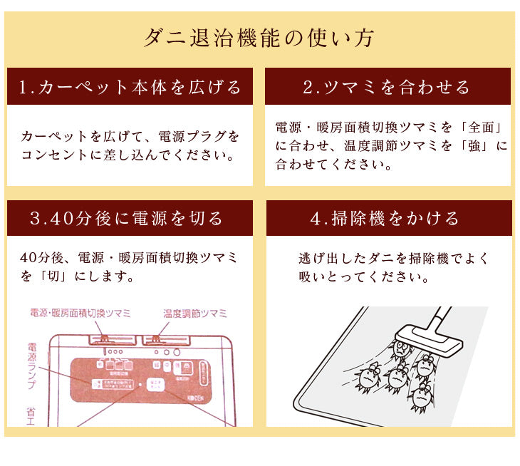 3畳用］接結方式 遠赤カーボン繊維使用 広電 ホットカーペット 195×235
