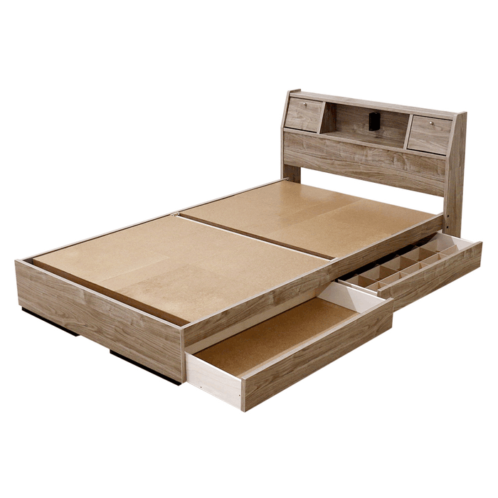 19899 コンセント付 ダブルベッドフレーム マットレスセット ◇大阪市 19899 コンセント付 ダブルベッドフレーム マットレスセット ◇大阪市