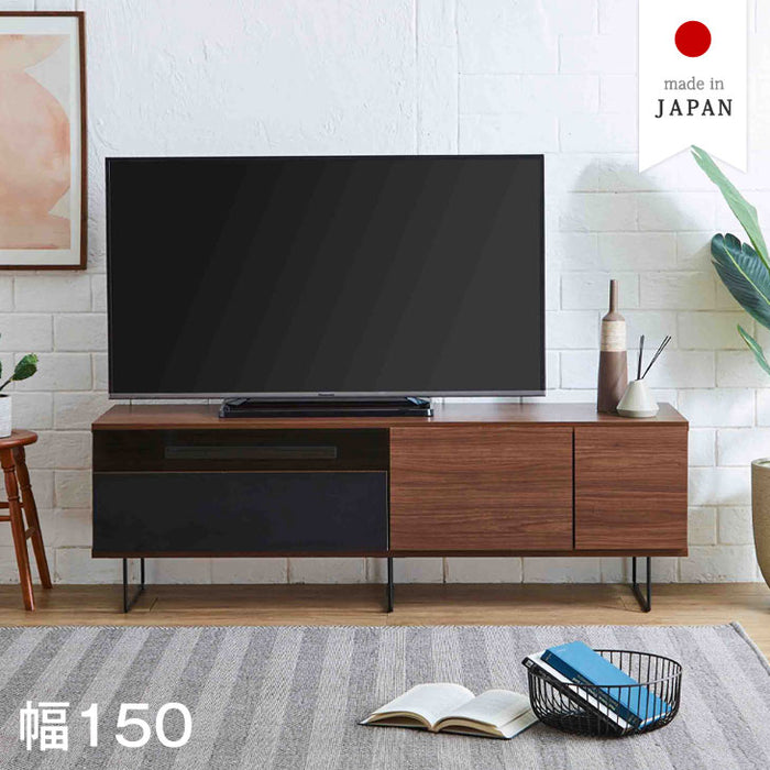 幅150cm テレビ台 ローボード 国産 大川家具 完成品 収納 引き出し