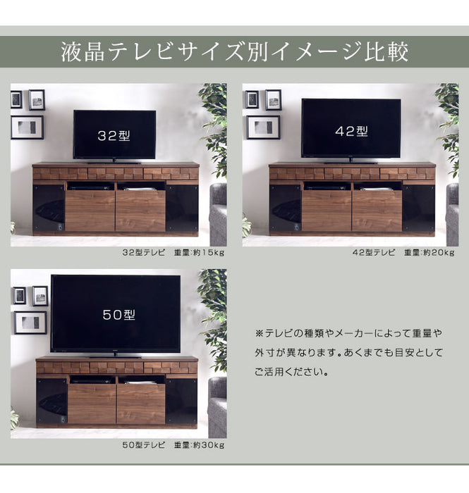 幅150cm 国産 完成品 テレビ台 ハイタイプ *ゼウス-TG*  【超大型商品】 〔36800007〕