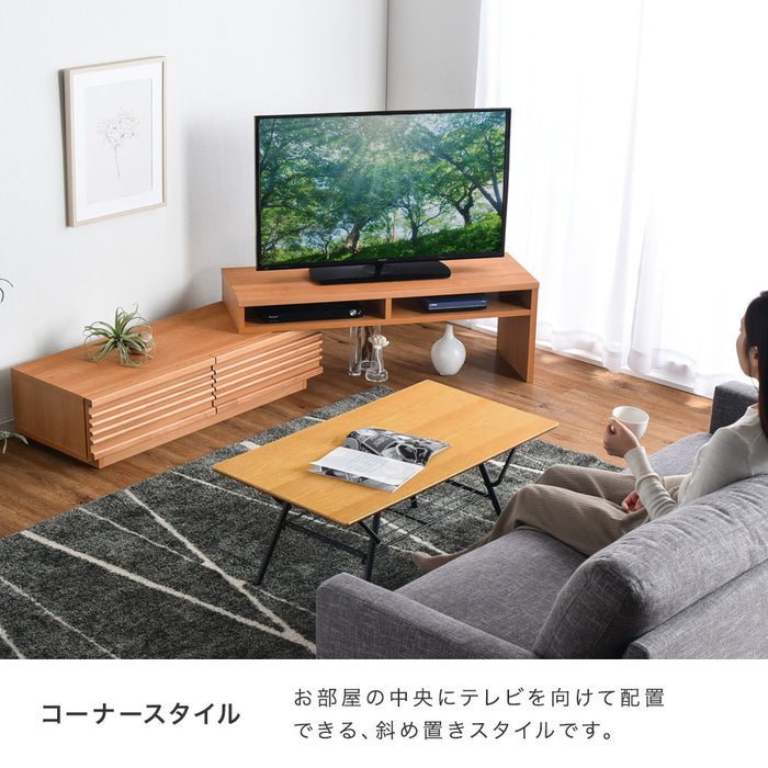 じょうとうTV台！美品です。 TV斜め置きにも対応。 はずかしい