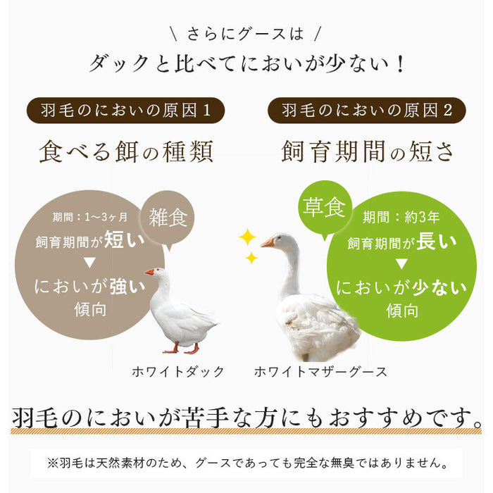 [セミダブル] 羽毛布団 増量1.5kg マザーグースダウン95％ CILブラックラベル 立体キルト 440dp以上 かさ高180mm以上 超長綿60サテン 日本製〔39100019〕