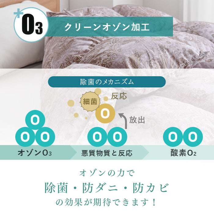 [セミダブル] 羽毛布団 増量1.5kg マザーグースダウン95％ CILブラックラベル 立体キルト 440dp以上 かさ高180mm以上 超長綿60サテン 日本製〔39100019〕