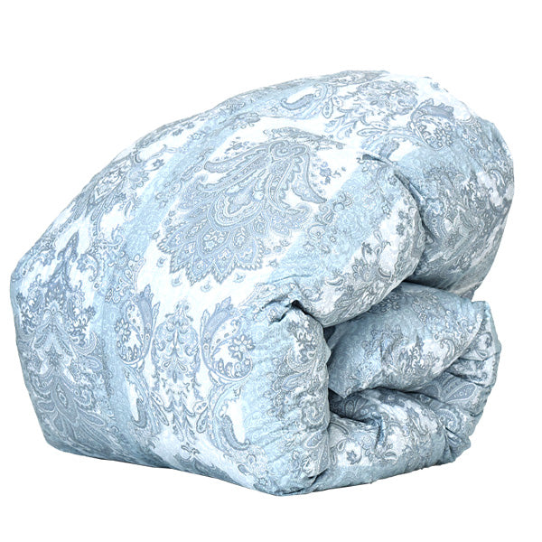 【新品】ダブル ホワイトダックダウン90％ 充填量1.7kg グレー 羽毛布団 ダブル] 増量1.7kg 羽毛布団 ホワイトダックダウン90％ CIL