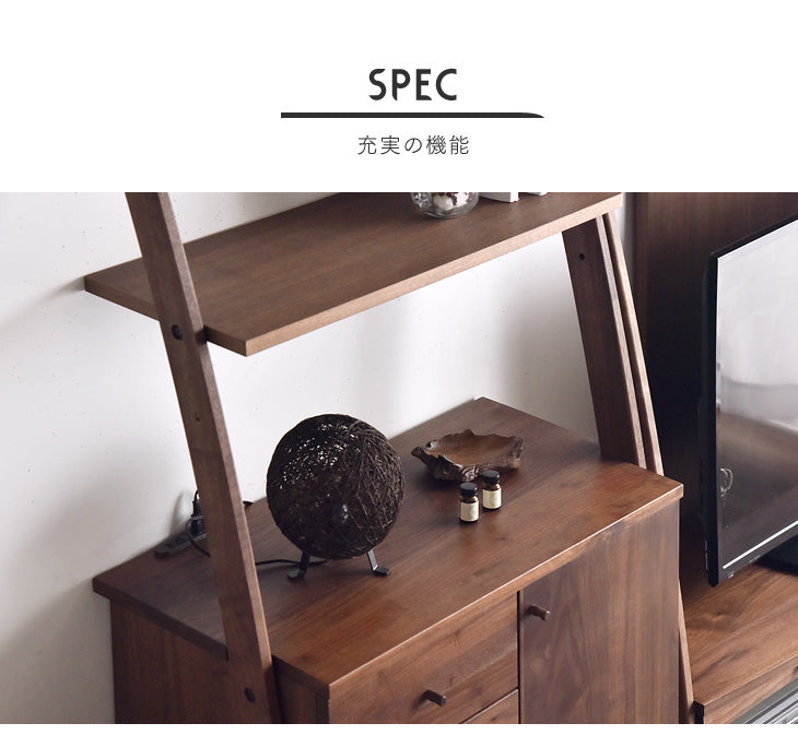 日本製 産 キャビネット 幅75 木製 ノエル  【超大型商品】〔39600003〕