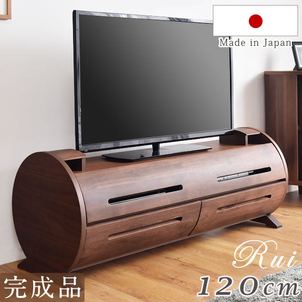 幅120㎝ テレビ台 国産 完成品 木製 テレビボード【超大型商品】〔39600006〕