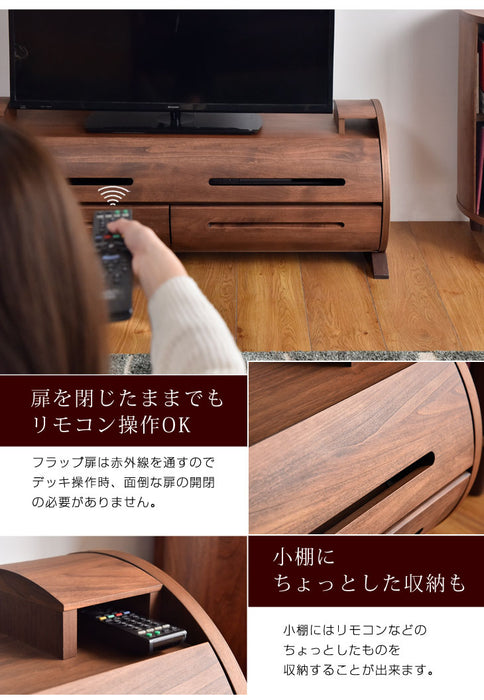 幅120㎝ テレビ台 国産 完成品 木製 テレビボード【超大型商品】〔39600006〕