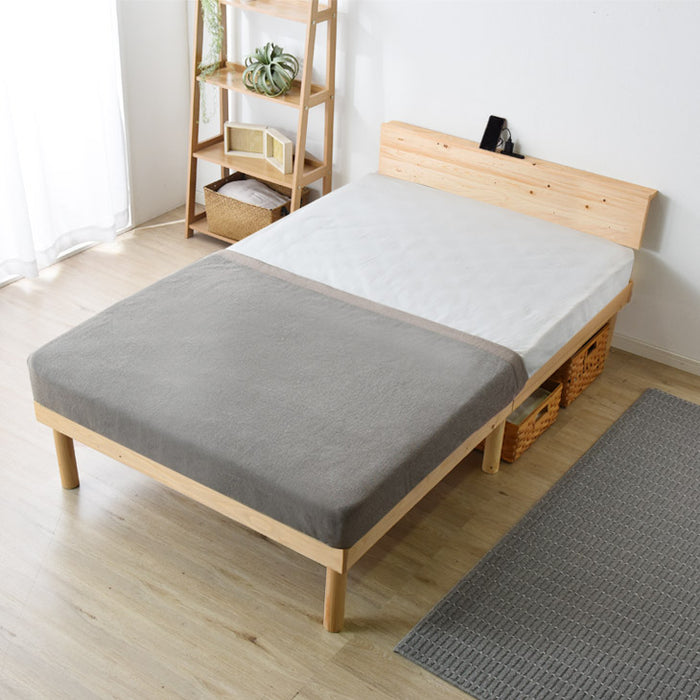 送料木製ロフトベッド 天然木無垢 すのこベッド システム家具　フレームのみ