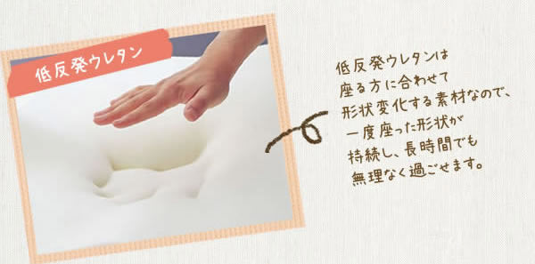 食パン座椅子 日本製  14段階リクライニング 低反発 ウレタンフォーム 〔44030024〕