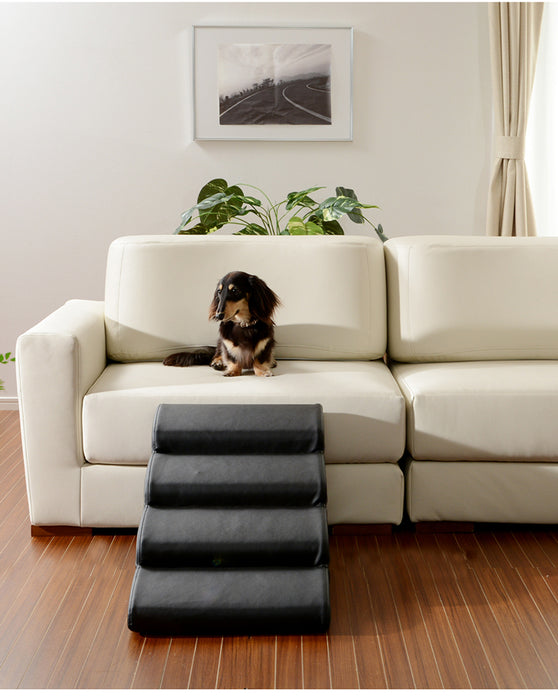 ドッグステップ 4段 ペット用階段 犬用  奥行80cm 〔44030077〕