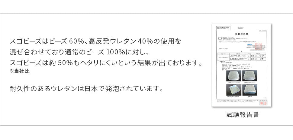 日本製 型崩れしにくい ビーズクッション 国産 〔44030088〕