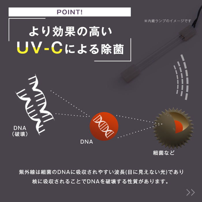 空気清浄機 UV-C紫外線ランプ搭載 ELEC-DIAMOND 〔48100003〕