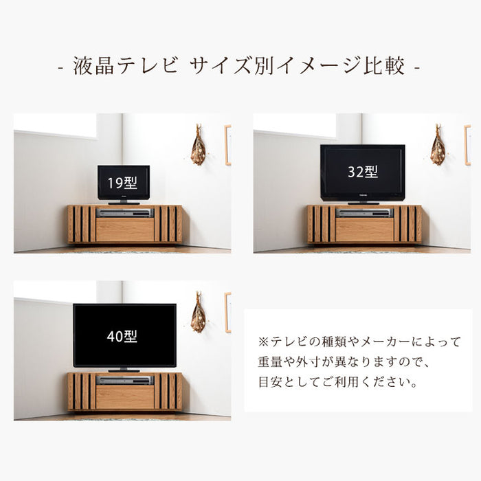 幅100cm テレビ台 国産 完成品 コーナータイプ〔49100016〕 — 【公式