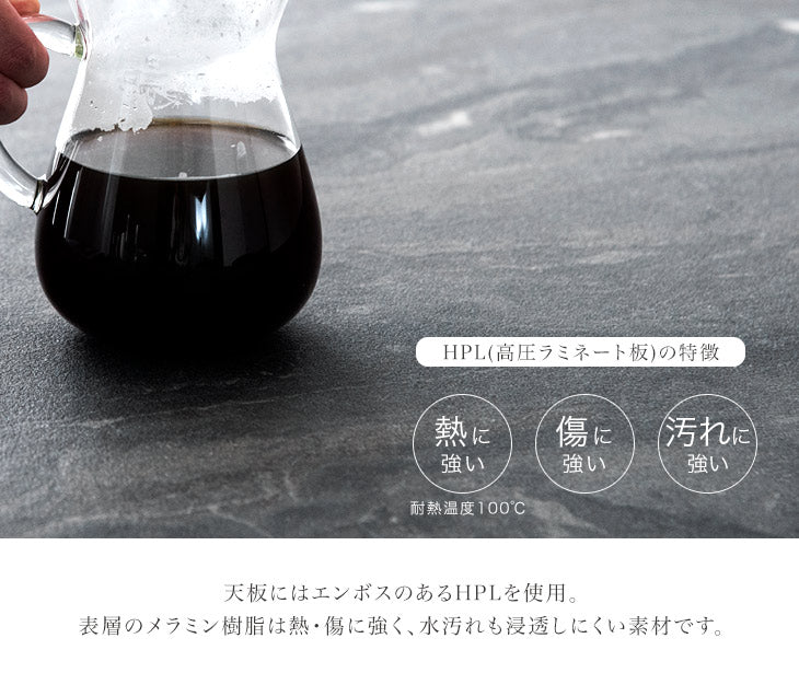 ［幅160］4人掛け 大理石調 ダイニングテーブル5点セット  チェア4脚 【超大型商品】〔49100024〕
