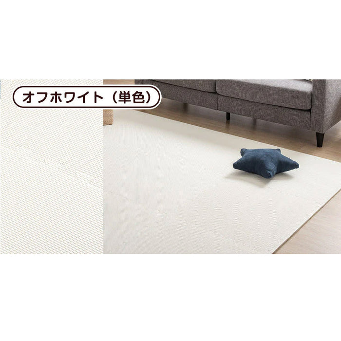 【アウトレット 在庫限り品】6畳 ジョイントマット 32枚 大判59cm 防音 抗菌 防臭 オフホワイト単色〔1870000136・out3038〕