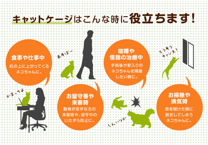 錆びないプラスチック製！ 丸型 キャットケージ 2段 猫 ケージ ペットケージ ハウス キャスター付 軽い 保護 ペット用品 キャスター 猫 大型 〔52800002〕