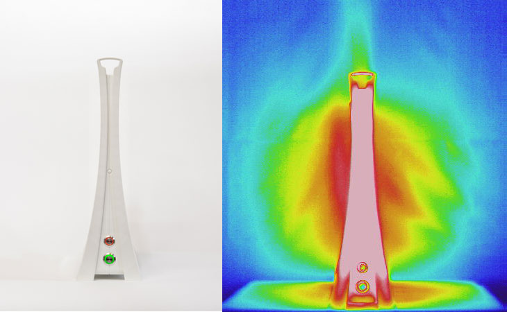 パネルヒーター 省エネ 50cm コンパクト ミニ 足元 薄型 脱衣所 電気ヒーター 日本製 3年保証 　 〔53900005〕