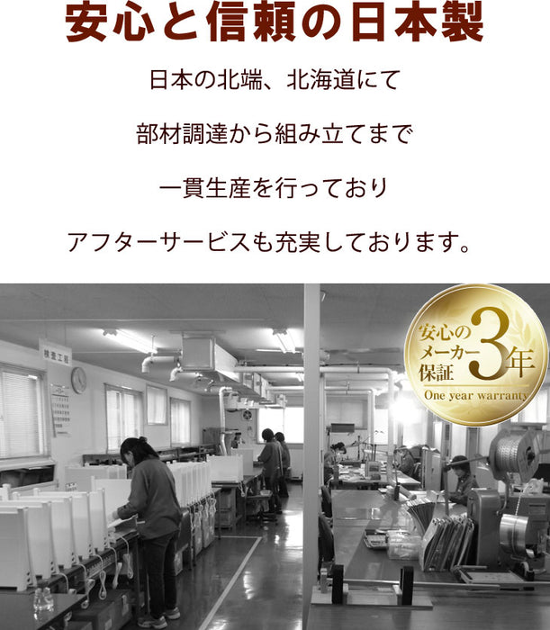 パネルヒーター 省エネ 75cm コンパクト ミニ 足元 薄型 脱衣所 電気ヒーター 日本製 3年保証 　 〔53900006〕