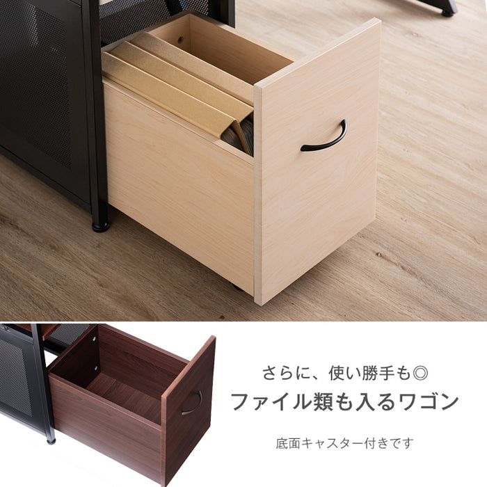 幅80cm 小柄さん専用 パソコンデスク 木目調〔56800034〕