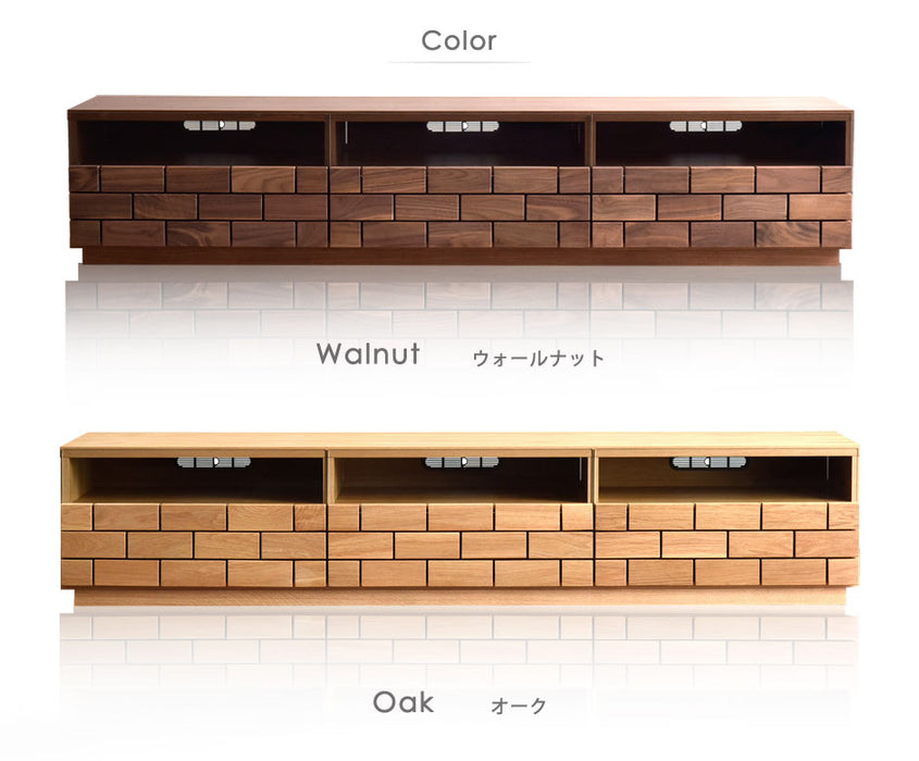 幅186cm 国産 完成品 テレビ台 ウォールナット【超大型商品】〔59700025〕