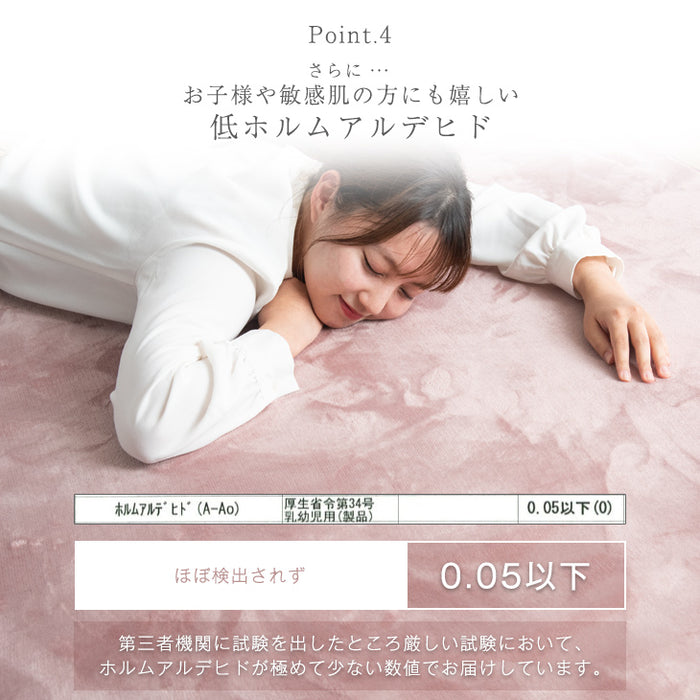 [130×190] 高反発ウレタン 洗濯できるラグカーペット 1.5畳 ホットカーペット対応 極厚23mm 厚手 低ホル 滑り止め付〔61140568〕