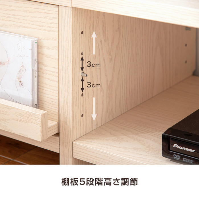 幅150cm テレビ台  配線スッキリ 背面収納付き 木製 ロータイプ おしゃれ〔68070002〕