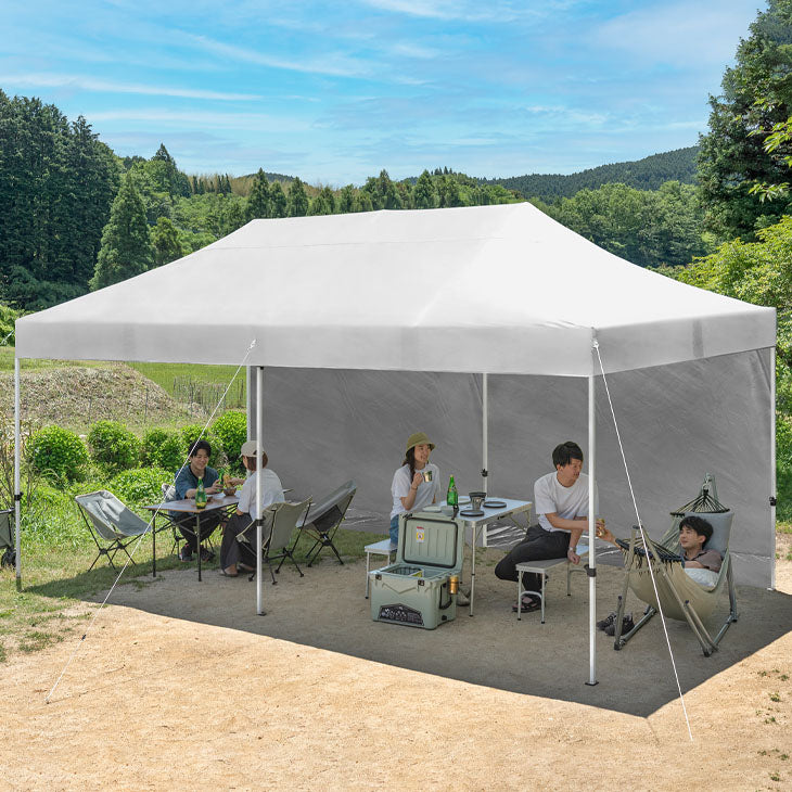 楽天市場】【１年保証】ABCCANOPY タープテント 3M*3M ワンタッチタープテント サイドシート付き 横幕4枚付き アウトドア 商用 大型  簡単キャノピー : ABCCANOPY・ダイレクト