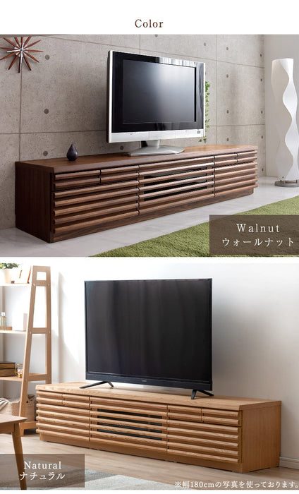 幅200cm 天然木 テレビ台 完成品【搬入設置込み】【超大型商品】〔71020048〕