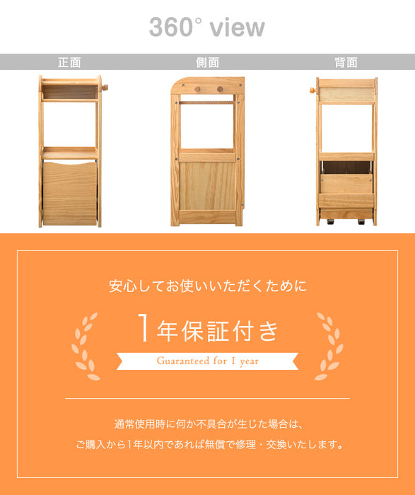 現役ママが考えた 木製 ランドセルラック 収納 キャスター付き〔74600004〕