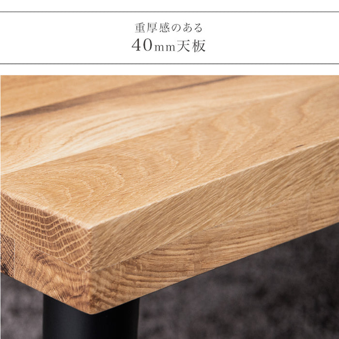 4人掛け用 ダイニングテーブル 単品 180 × 90 オーク 天然木 木製 長方形 ダイニング テーブル 食卓テーブル 4人【搬入設置込み】【超大型商品】〔74800057〕