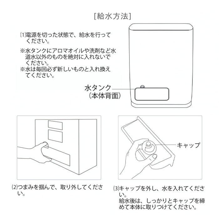 空気洗浄機 交換用フィルター付 マイナスイオン 加湿 30畳〔77800002〕