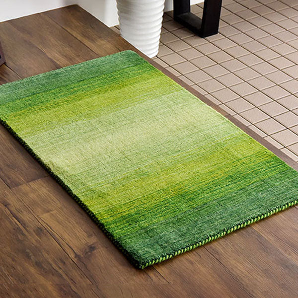 45×75cm】 玄関マット 手織り ウールラグ 長方形 厚手 ウール100