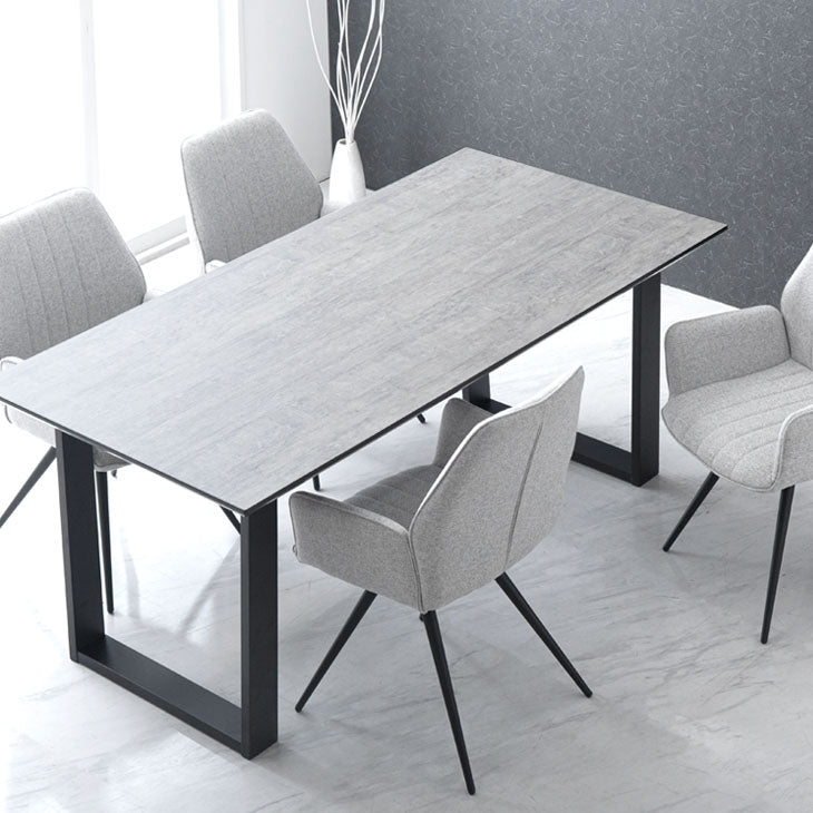 ダイニングテーブルセット　４人掛け　ホワイト　石目柄　新品 ダイニングテーブルセット ベンチ 2つ 4人掛け 120cm 3点 石目柄