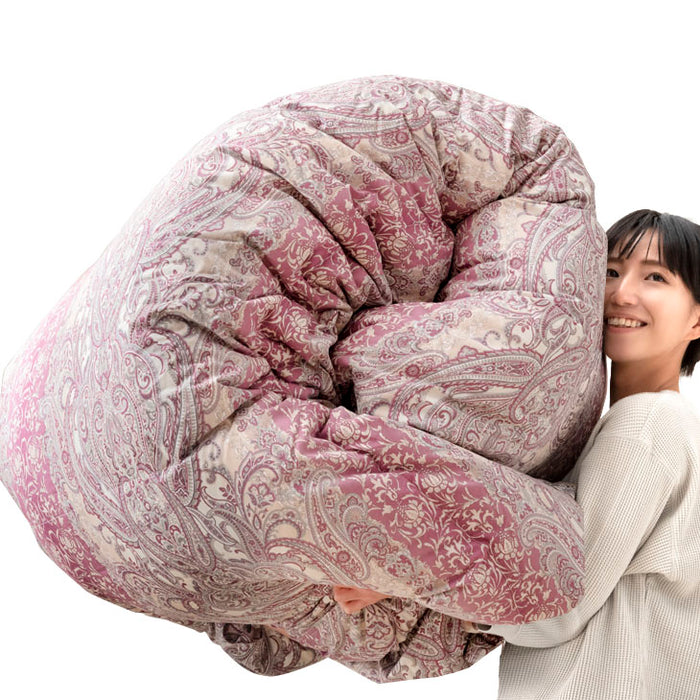 [セミダブル] 超増量1.8kg 純ポーランド産 マザーグース ダウン95％ 羽毛布団 440dp かさ高180mm以上 二層キルト CILブラックラベル 日本製〔10106510〕