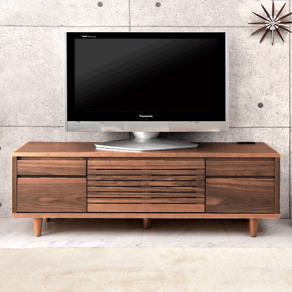 木製シンプルテレビ台 幅約140㎝ 美品 送料込み 【たのメル便】 幅140cm テレビ台 完成品 木製 天然木 テレビボード 収納【超
