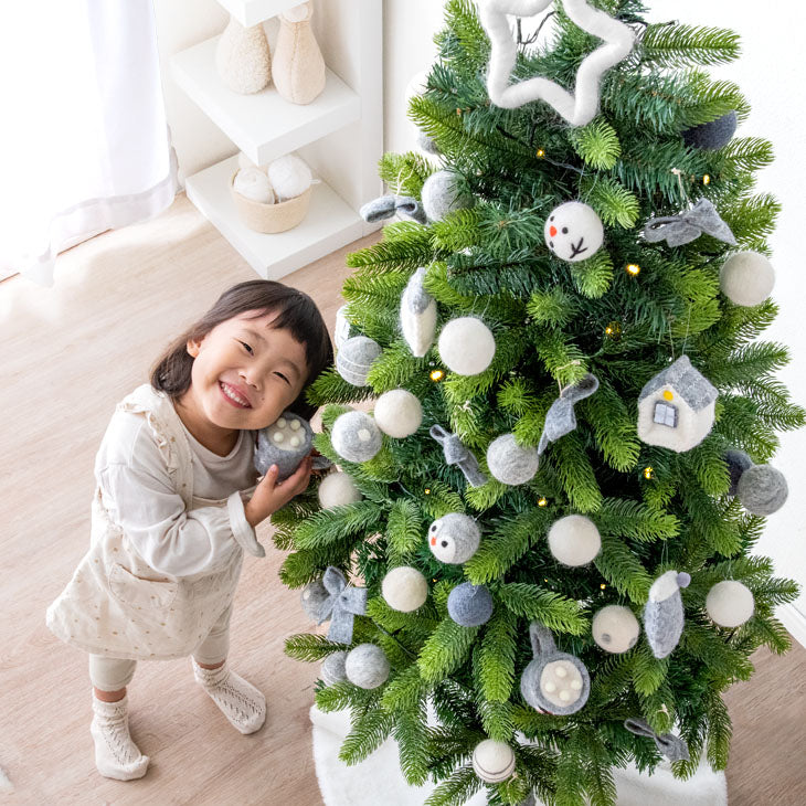 【896-45-20】クリスマスツリー 150cm 70種のオーナメント