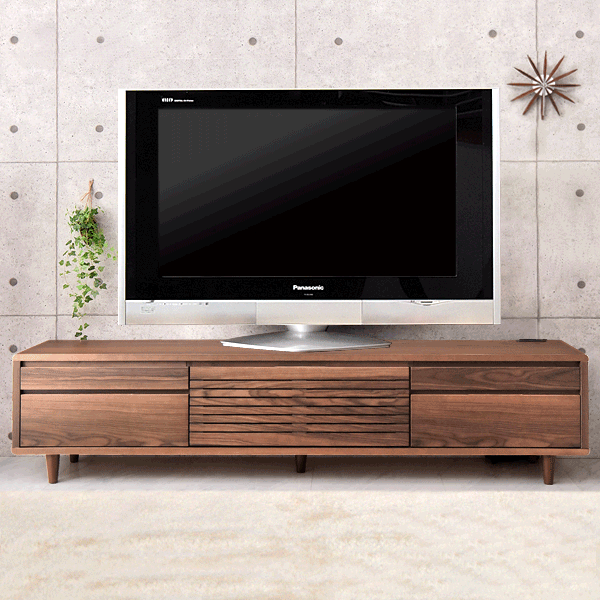 幅200cm テレビ台 200 完成品 木製 天然木 テレビボード 収納 【玄関
