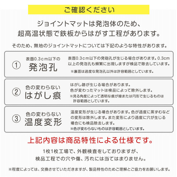 6畳  ジョイントマット 32枚 大判59cm 防音 防炎タイプ サイドパーツ付 防音 断熱 単色 床暖房対応〔49400006〕