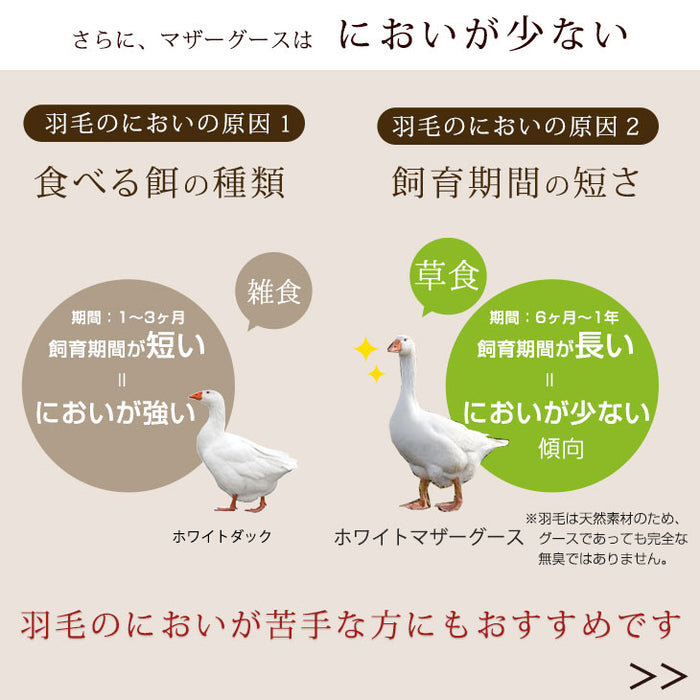 [ダブル] 【柄任せ】増量1.7kg 羽毛布団 マザーグースダウン95％ CILブラックラベル 二層キルト 440dp以上 日本製 〔39100343〕